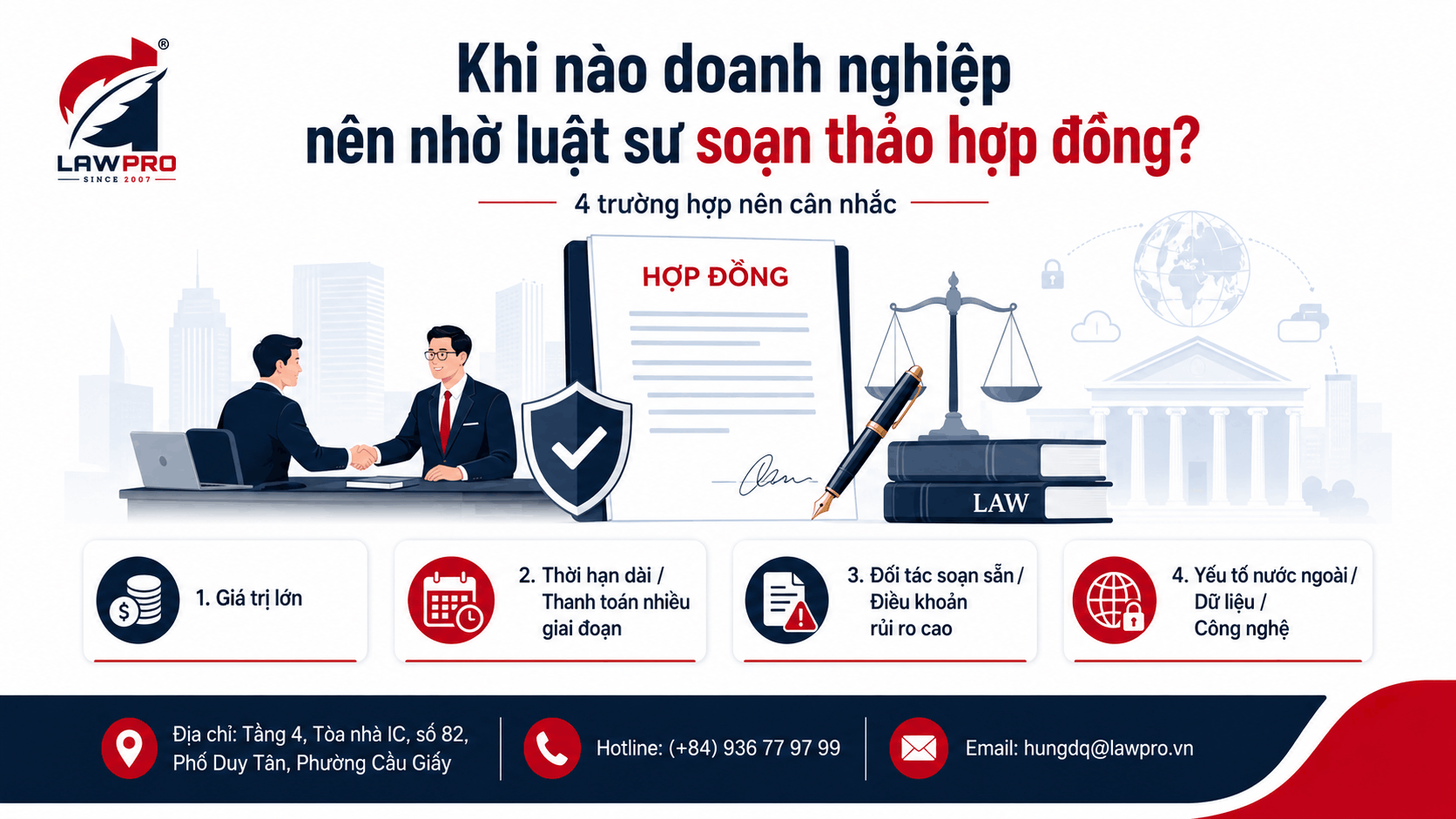 Khi nào doanh nghiệp nên nhờ luật sư soạn thảo hợp đồng?